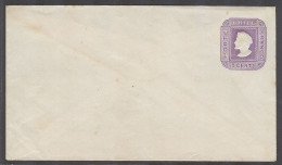 CHILE - Stationery. C.1890. 5cts Lilac Mint Smal Size Stat Env Paper Wavy Lines At 300º. Not Common So. - Chile