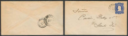 CHILE - Stationery. 1904. Angol - Sta Fe. 5c Stat Env With Two Diff Ambulancias On Reverse / Traiguen - Renaco + Chillan - Chile