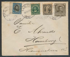 CHILE - Stationery. 1919 (28 Nov). Valdivia - Germany. 15c Brown Stat Env + 3 Adtls. 30c Rate. - Chile