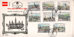 Austria, FDC, 1964, Michel 1164 - 1171, WIPA 1965 - Storia Postale