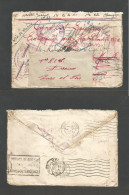 CHINA. 1939 (13 Jan) French Military At China. Officers Cachet. FM Cover Addresed To Paris And Toulon (21-26 Aug) Via Si - Autres & Non Classés