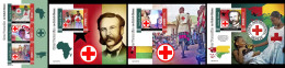 Guinea Bissau 2021, Red Cross, 3val In BF +3BF - Henry Dunant