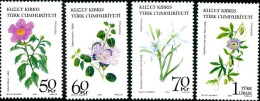 CHYPRE TURC 2009 - Fleurs Médicinales - 4 V. - Medicinal Plants