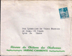 PREO N° 106 S/L. DE ETS RESERVE DU CHATEAU DES CHABANNES/JARNAC - 1953-1960
