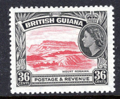 British Guiana 1954-63 QEII Pictorials - 36c Mount Roraima MNH (SG 340) - British Guiana (...-1966)