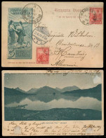 Argentina - Stationery. 1903 (1 June). Marcos Paz - Germany. Ilustrated View PPC Card + 2 Adtls / Cds Transit + Arrival  - Autres & Non Classés