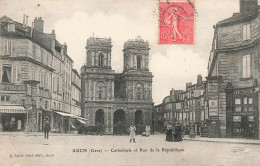 FRANCE - Auch - Cathédrale Et Rue De La République - Carte Postale Ancienne - Auch