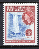 British Guiana 1954-63 QEII Pictorials - 48c Kaieteur Falls HM (SG 341) - Guyana Britannica (...-1966)