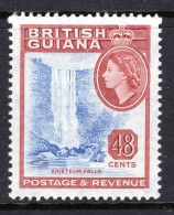 British Guiana 1954-63 QEII Pictorials - 48c Kaieteur Falls - Pale Lake HM (SG 341a) - British Guiana (...-1966)