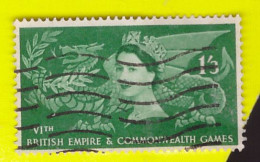 PIA -Rin1Pg6Rg4 - GB - 1958 - 6° Giochi Dell' Impero Britannico E Del Commonwealth - (Yv 314) - Used Stamps