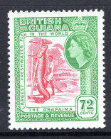 British Guiana 1954-63 QEII Pictorials - 72c Arapaima MNH (SG 342) - Guyane Britannique (...-1966)