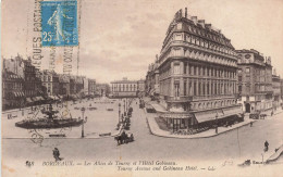 FRANCE - Bordeaux - Vue Sur Les Allées De Tourny Et L'hôtel Gobineau - L L - Animé - Carte Postale Ancienne - Bordeaux