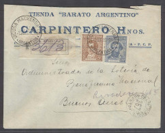 Argentina - XX. 1938 (2 Dic). Vicuña Mackenna - Bs As. Reg Multifkd Env Tienda Barato Argentino. Nice Town Usage. - Autres & Non Classés