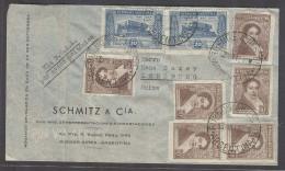 Argentina - XX. 1947 (3 March). BA - Switzerland. Air BSAA British Airmail Multifkd Env. 1 Peso Rate. - Autres & Non Classés