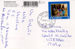 Philatelic Postcard With Stamps Sent From REPUBLIC OF SLOVENIA To ITALY - Slovenia