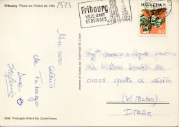 Philatelic Postcard With Stamps Sent From SWISS To ITALY - Briefe U. Dokumente