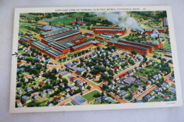 AIRPLANE VIEW OF GENERAL ELECTRIC WORKS PITTSFIELD  MASSACHUSETTES 21 C.W HUGHES & CO. MECHANICVILLE NY - Autres & Non Classés