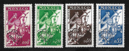 Monaco. Préoblitérés N°19/22**. Cote 22.5€. - Precancels