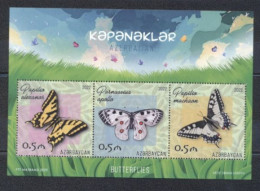 Azerbaidjan 2022- Insects- Butterflies Of Azerbaidjan M/Sheet - Azerbaiján