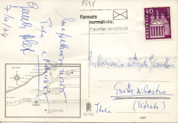 Philatelic Postcard With Stamps Sent From SWISS To ITALY - Storia Postale