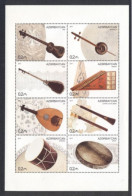 Azerbaidjan 2017-Musical Instruments Of Azerbaidjan M/Sheet - Aserbaidschan