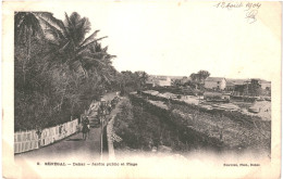 CPA Carte Postale Sénégal Dakar Jardin Public Et Plage 1904 VM78703 - Senegal