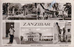 Real Photo Multi View Zanzibar Coffee Seller , Bharmal , Market , Marhubi Ruins Written 1963 Not Stamped - Tansania