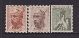 CZECHOSLOVAKIA  - 1952  Myslbek Set   Never Hinged Mint - Neufs