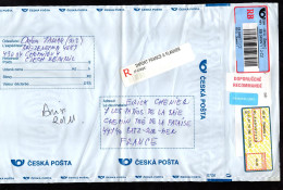 Tchéquie Czech Republic Ceska  Enveloppe Cover Pour La France Du 15 11 2007 En Recommandé - Briefe U. Dokumente