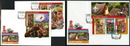 Guinea Bissau 2021, Scout And Mushrooms, 3val In BF+2BF In 3FDC - Guinea-Bissau