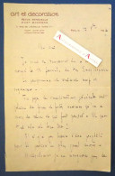 ● L.A.S 1924 Léon DESHAIRS Art Et Décoration Revue D'Art Moderne (Chalon Sur Saône- Créteil) Ami De Charles PEGUY Lettre - Ecrivains