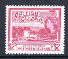 British Guiana 1963-65 QEII Pictorials - New Wmk. - $2 Dredging Gold HM (SG 365) - Britisch-Guayana (...-1966)