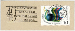 UNO Genève 1986, Flaggenstempel Cour De Justice / Gerichtshof, Justiz - ONU