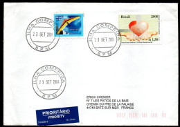 BRESIL BRASIL Enveloppe Cover Lettre Ilha Comprida 23 09 2004 Superbe Et Pas Courant île Island - Lettres & Documents