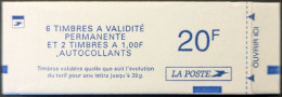 Variété 1509 Point Parasite Devant Autocollants Carnet Luquet Type I - Modernes : 1959-...