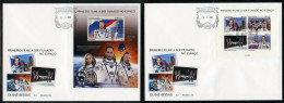 Guinea Bissau 2021, Space, Russian Actors In Space, 4val In BF +BF In 2FDC - Afrique