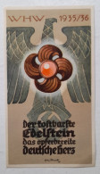 1936 German Winterhilfswerk Donation Sheet - WHW - Third Reich Winterhilfswerk Donation Sheet - 1939-45