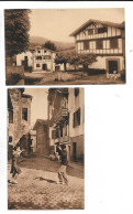 Pays Basque Cpa 2 Cartes Village Basque D Aihoa Et Le Fandango Non Ecrite Signe Ramuntcho N0169 - Midi-Pyrénées