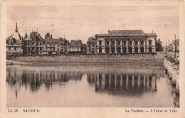 FRANCE - Saumur - Vue Sur Le Théâtre - Vue Sur L'hôtel De Ville - Vue Générale - Carte Postale Ancienne - Saumur