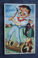 Old Postcard -  Woodcutter - STEREO 3D Eye - 1970s - Stereoskopie