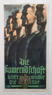 1937 German Winterhilfswerk Donation Sheet - WHW - Third Reich Winterhilfswerk Donation Sheet - 1939-45