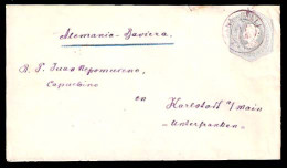 CHILE - Stationery. 1906. Panguipulli - Germany. Stat Env Great Town Violet Cds / Overseas Usage. Via Temuco - Concepcio - Chile