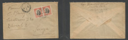 CHILE. 1921 (6 Aug) Valparaiso - Switzerland, Zurich (22 Aug) Fkd Env At 40c Rate, Posted On Board US Pqbt Via NY. Stamp - Chile