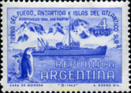 727020 HINGED ARGENTINA 1965 TERRITORIOS ANTARTICOS ARGENTINOS - Ongebruikt