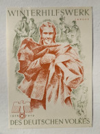 1939 German Winterhilfswerk Donation Sheet - WHW - Third Reich Winterhilfswerk Donation Sheet - 1939-45