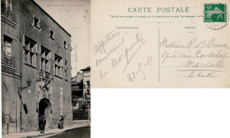 FRANCE 1911 POSTCARD SENT FROM TOULOUSE TO MARSEILLE - 1906-38 Sower - Cameo