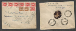 Argentina - XX. 1927 (6 July) Tio Pozo (Santiago Del Estero), Dto 10, Estacion Sauces - Buenos Aires (9 July) Registered - Autres & Non Classés