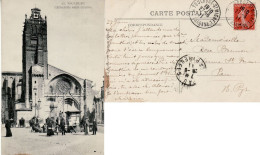 FRANCE 1911 POSTCARD SENT FROM TOULOUSE TO PAU - 1906-38 Sower - Cameo