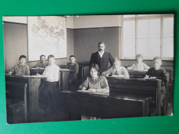 Carte Photo , D'une Classe Primaire Avec Le Professeur , Alsace ? - School