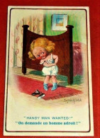 FANTAISIES  - HUMOUR -  Illustrateur  Donald Mc Gill :  " Handy Man Wanted " -  " On Demande Homme Adroit " - Mc Gill, Donald